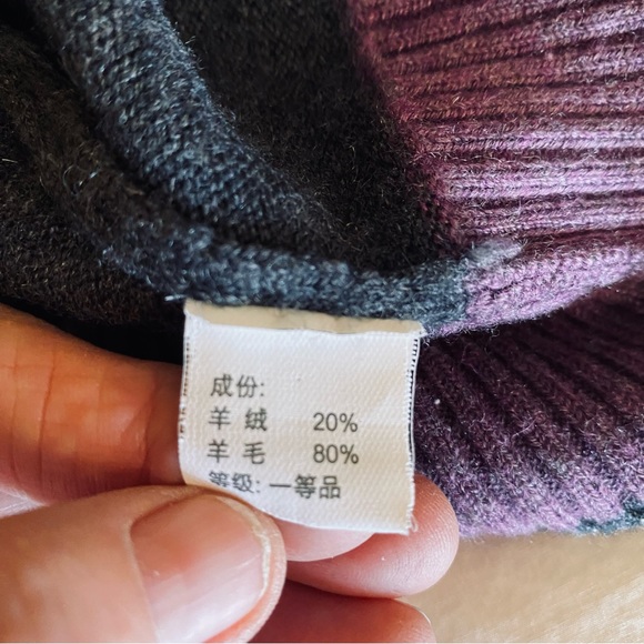 Armani mens 46 wool cashmere half zip sweater - Picture 6 of 9